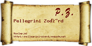 Pellegrini Zoárd névjegykártya